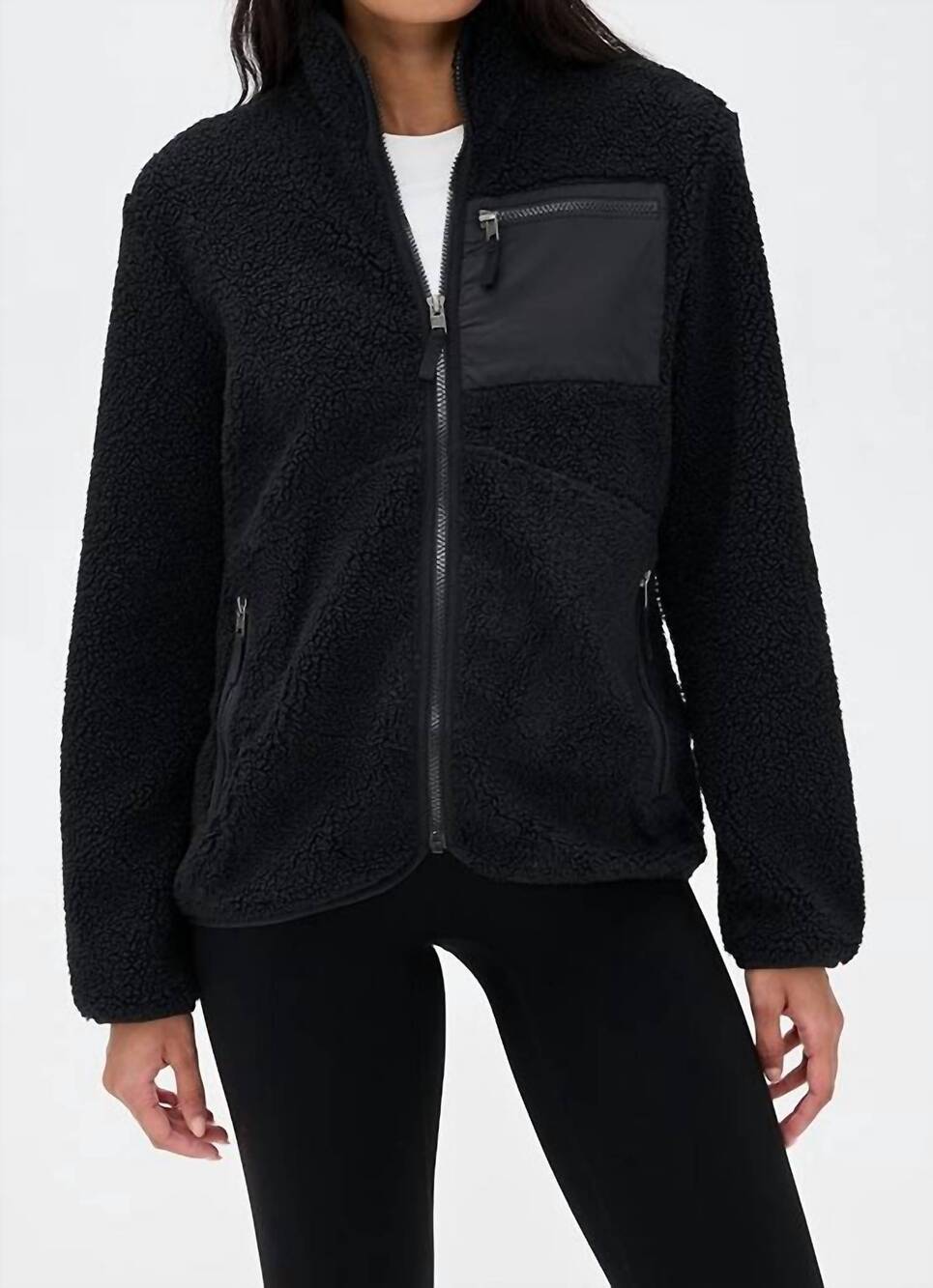 NEW SPLITS59 harris sherpa jacket in black